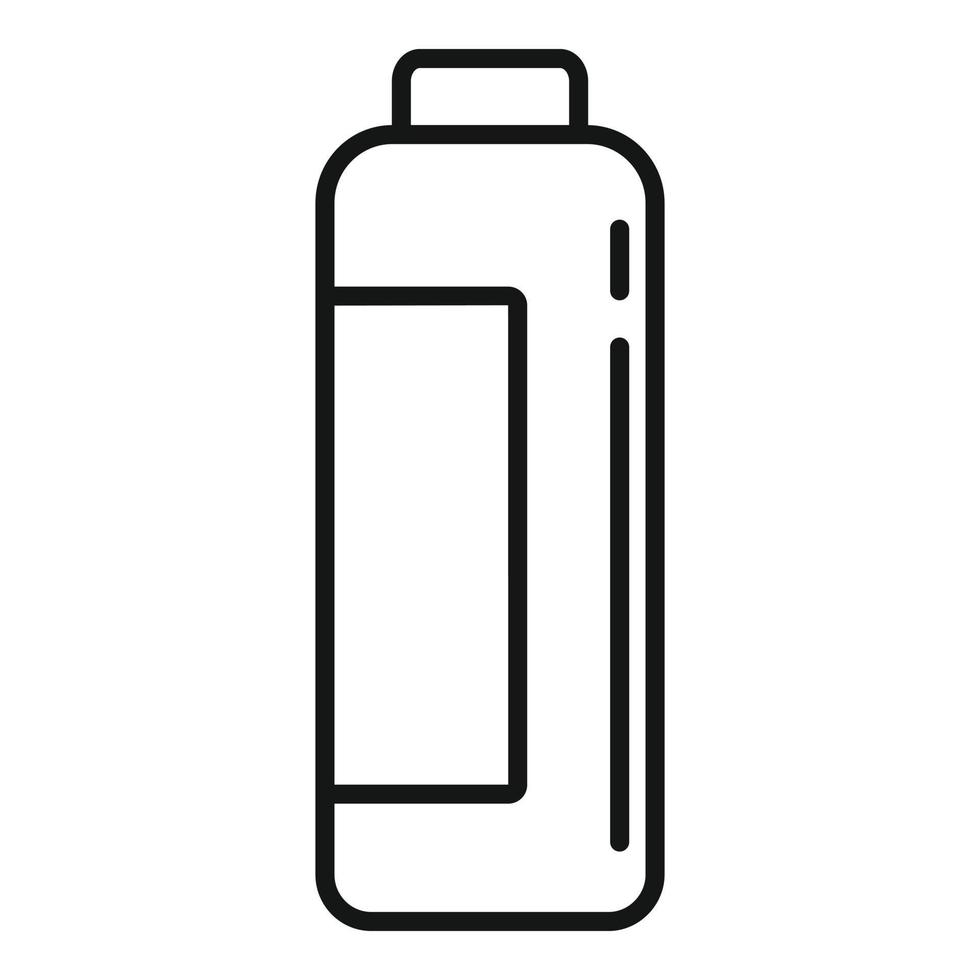 Symbol für Pulverreinigungsflasche, Umrissstil vektor