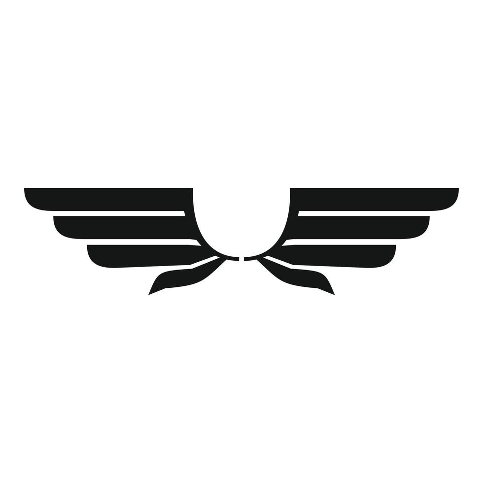 Adlerflügel-Symbol, einfacher Stil vektor