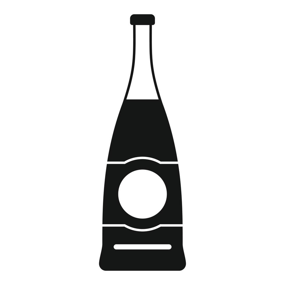 Supermarkt-Soda-Flaschen-Symbol, einfachen Stil vektor