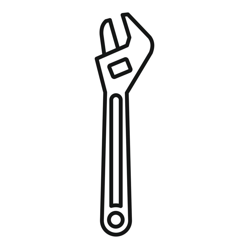 Stahlschlüssel-Symbol, Umrissstil vektor