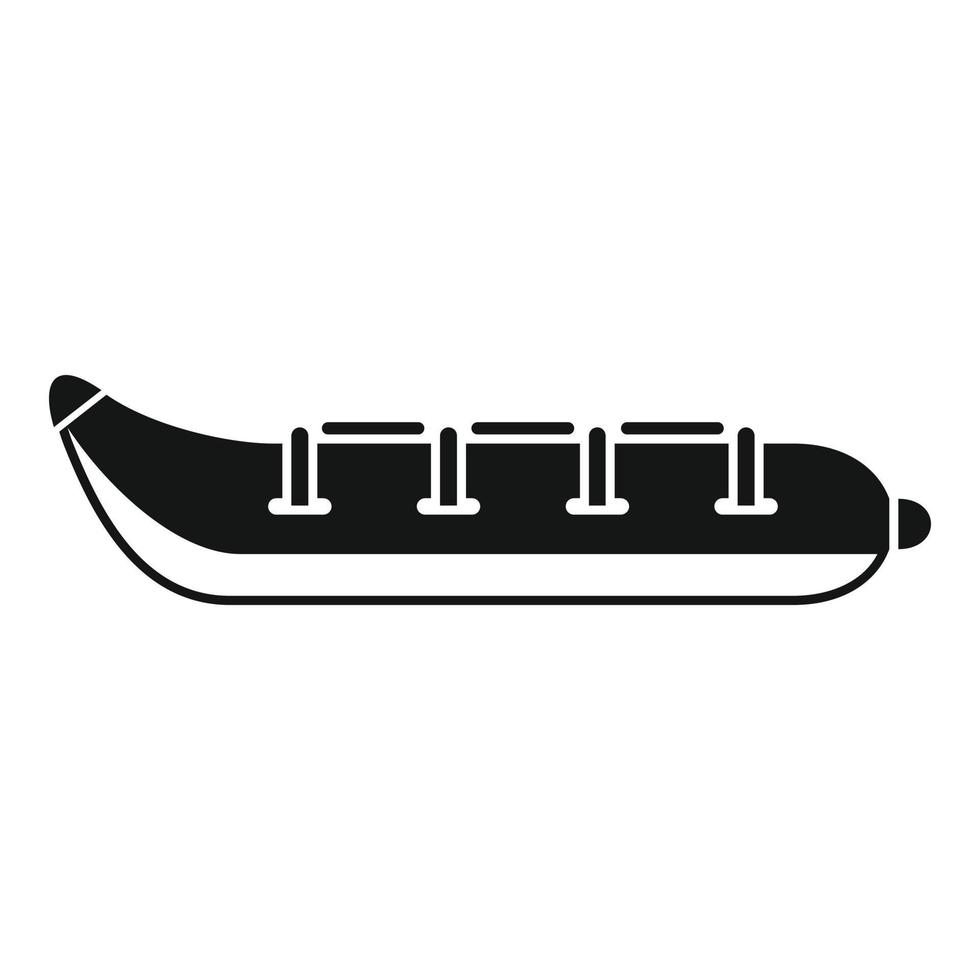 Wasserbananen-Symbol, einfacher Stil vektor