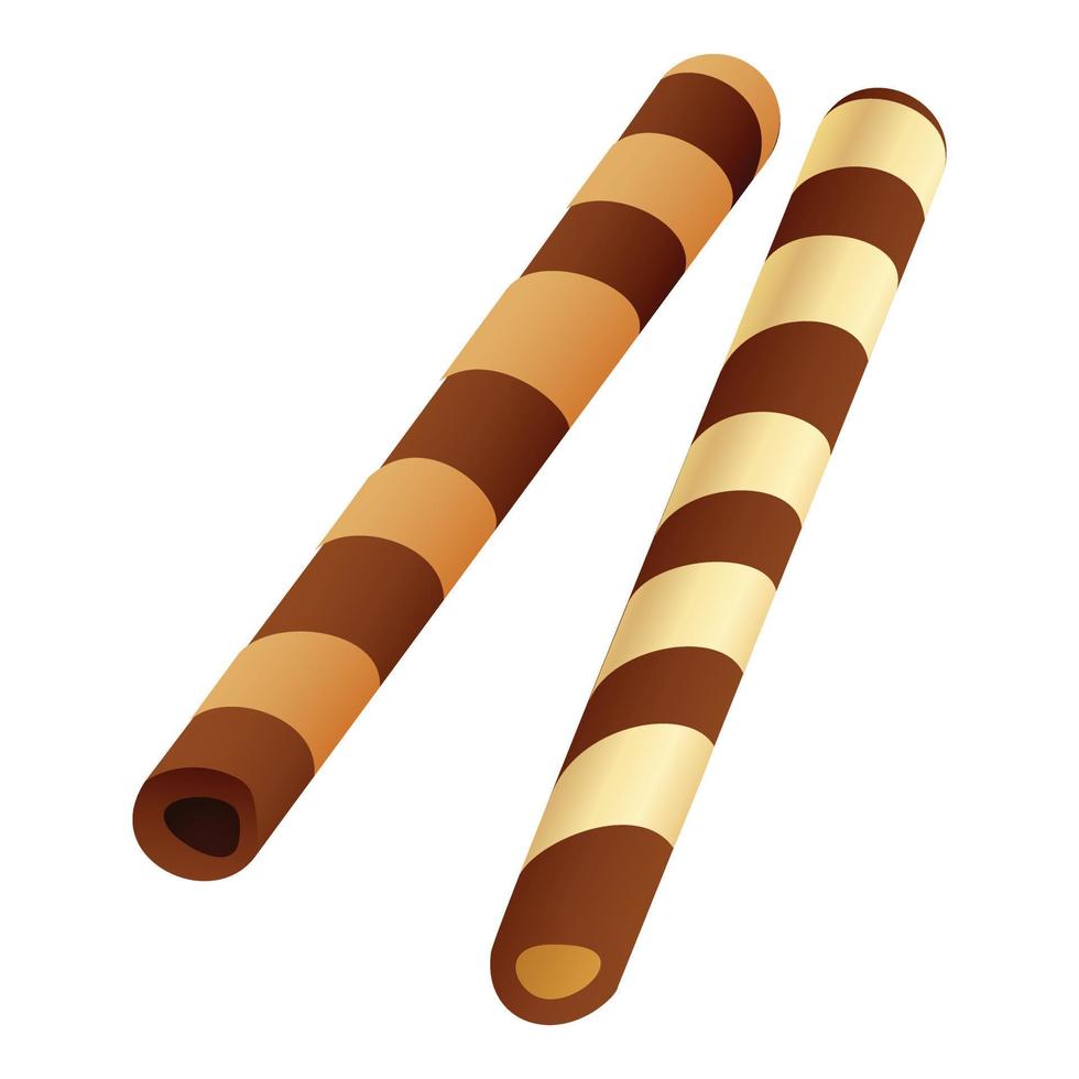 süße Cookie-Stick-Symbol, Cartoon-Stil vektor
