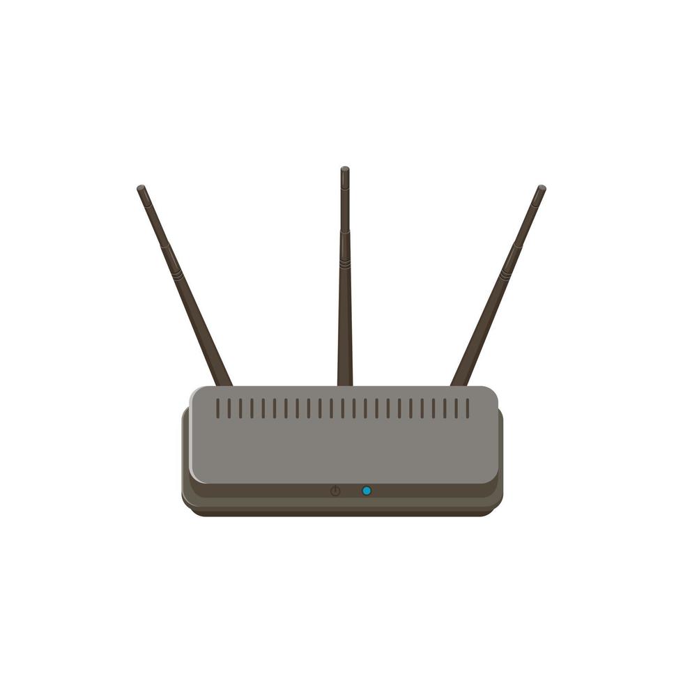 WLAN-Router-Symbol, Cartoon-Stil vektor