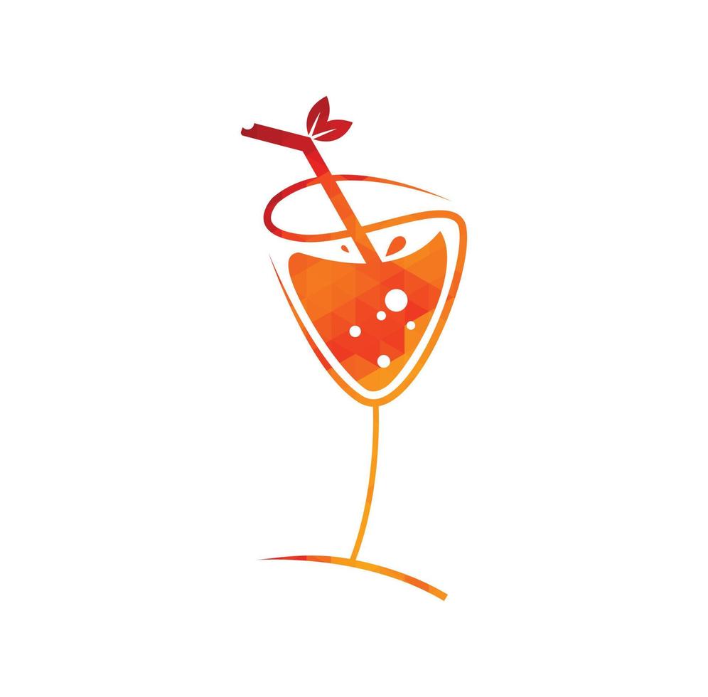 orange juice logotyp design begrepp vektor illustration