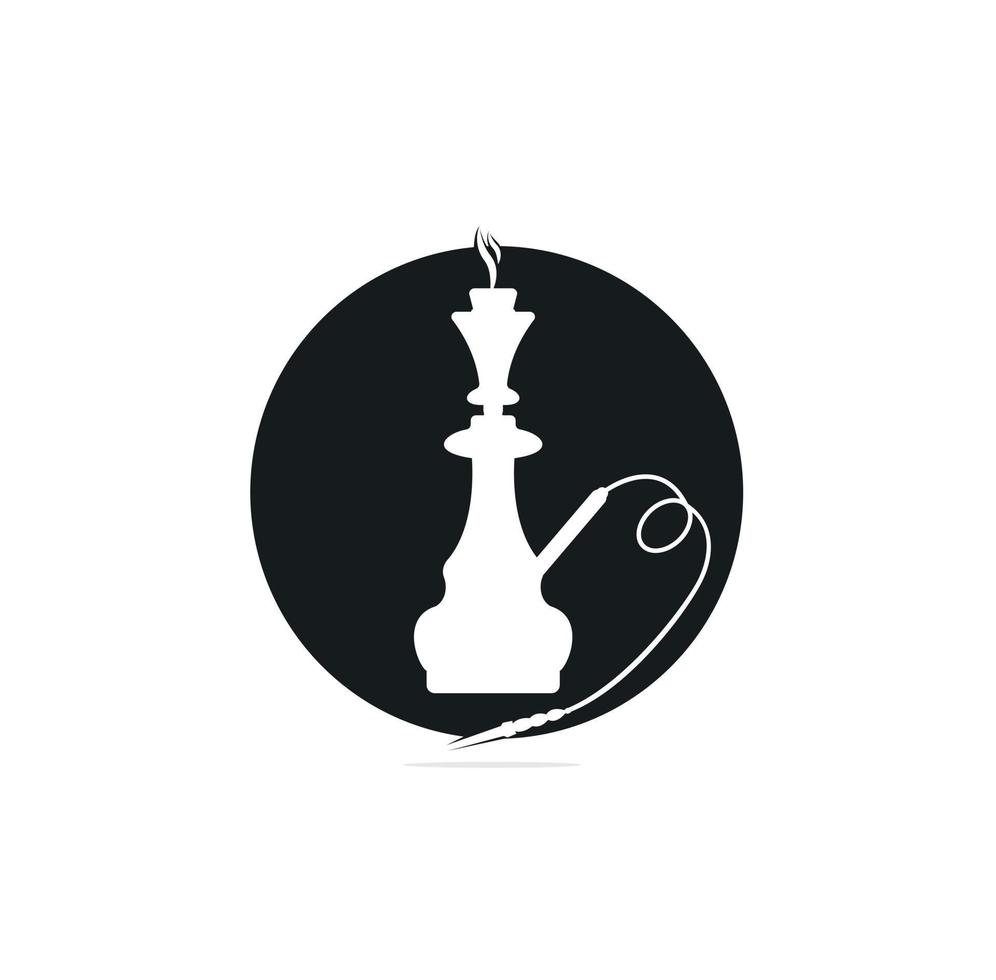 vektor design av vattenpipa och shisha logotyp. uppsättning av vattenpipa och tillbehör stock vektor illustration.