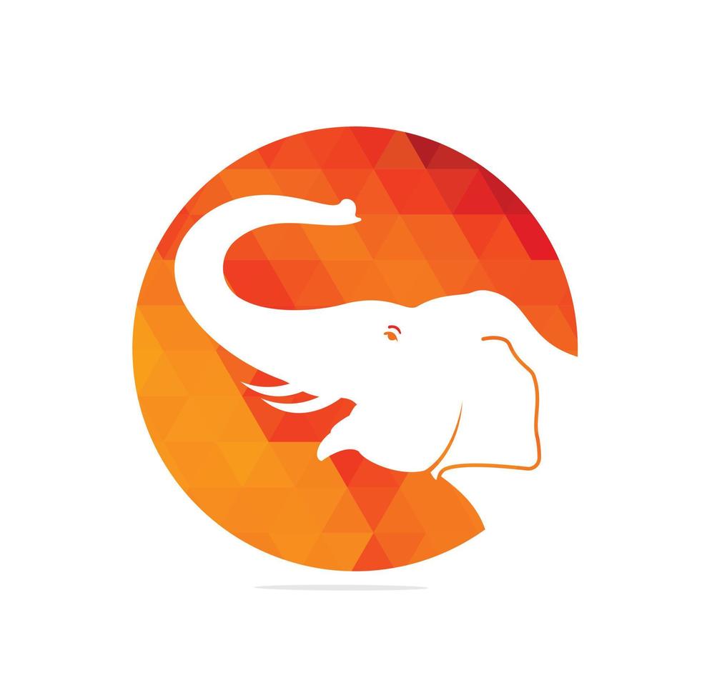 Elefant-Vektor-Logo-Design. kreatives elefanten-abstraktes logo-design. vektor