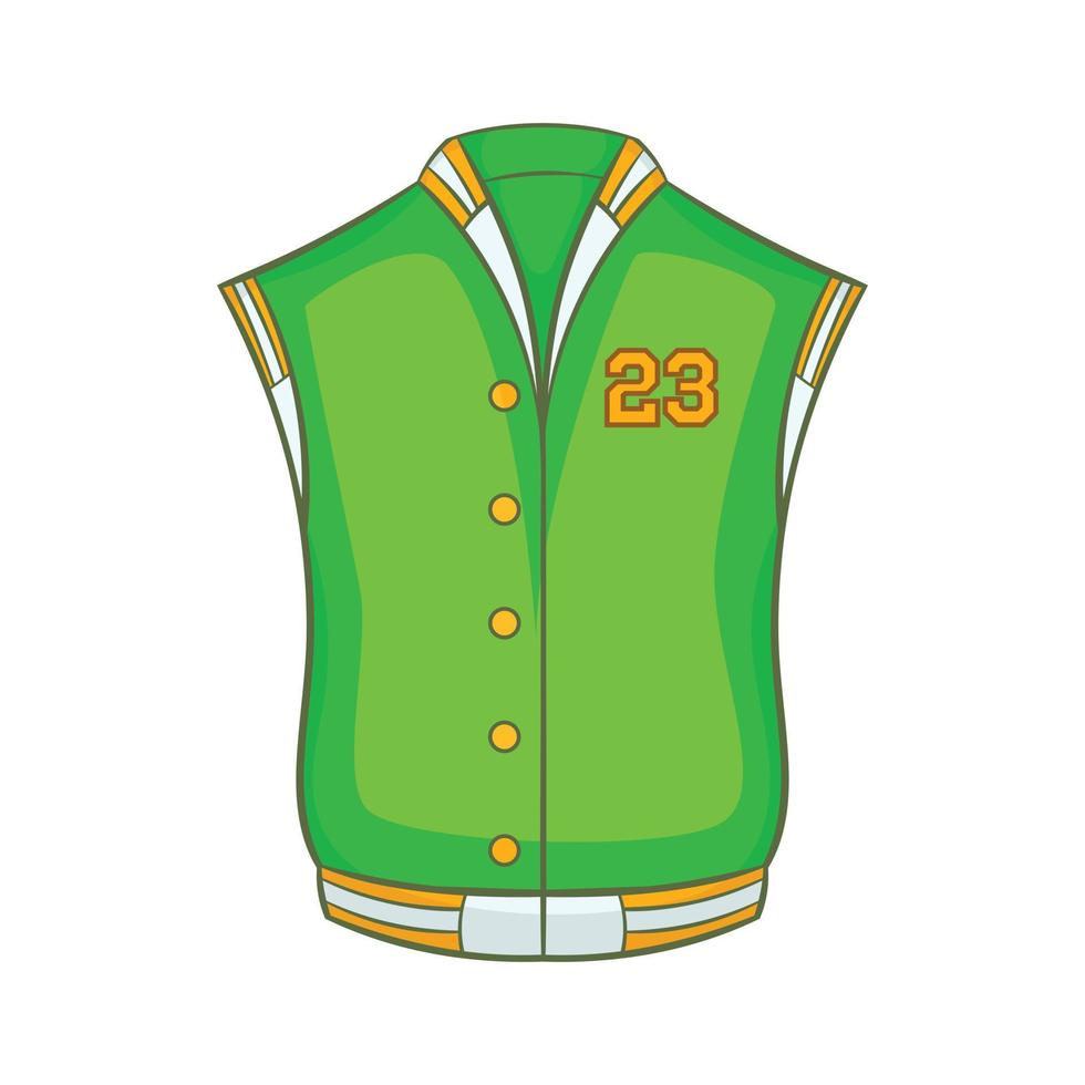 Baseball-Jacke-Symbol, Cartoon-Stil vektor