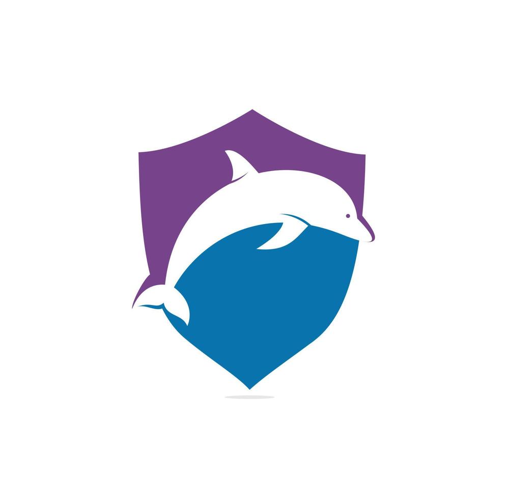 Delfin-Vektor-Logo-Design. kreative Delphin-Icon-Vektor-Design-Vorlage. vektor