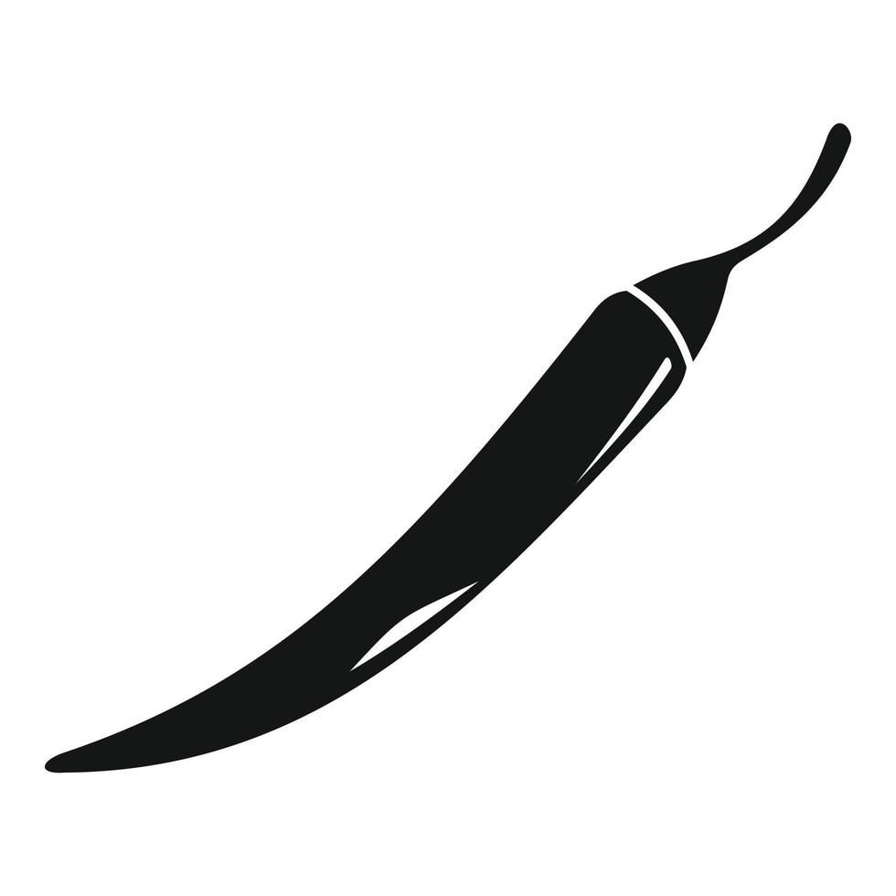 kök chili peppar ikon, enkel stil vektor