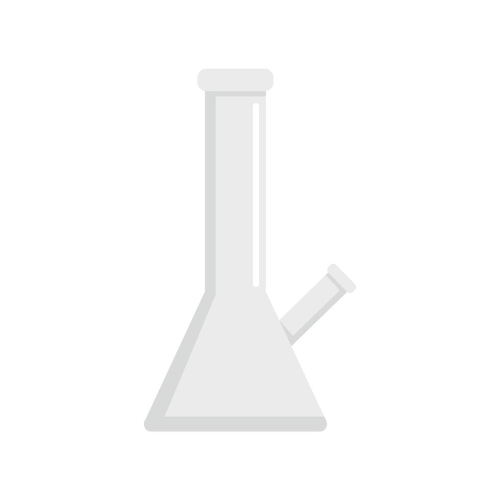 chemisches Cannabis-Flaschensymbol, flacher Stil vektor