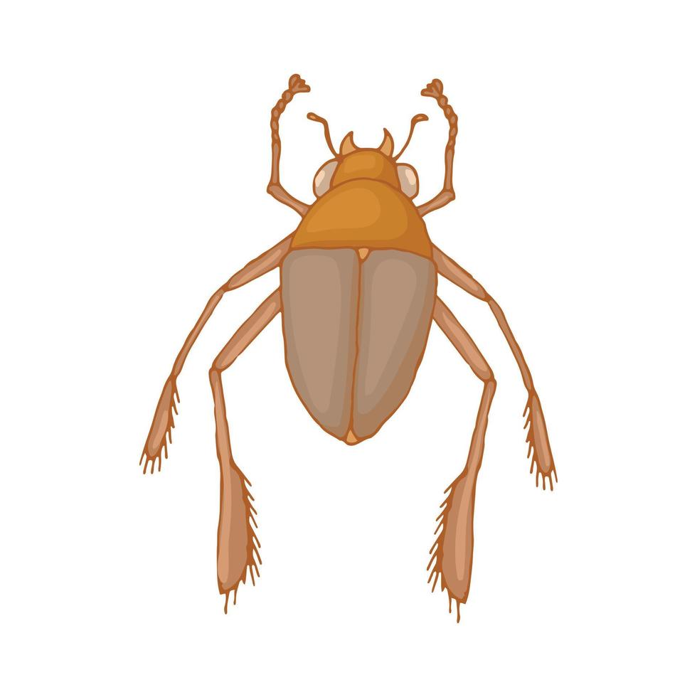 Insektenkäfer-Symbol, Cartoon-Stil vektor
