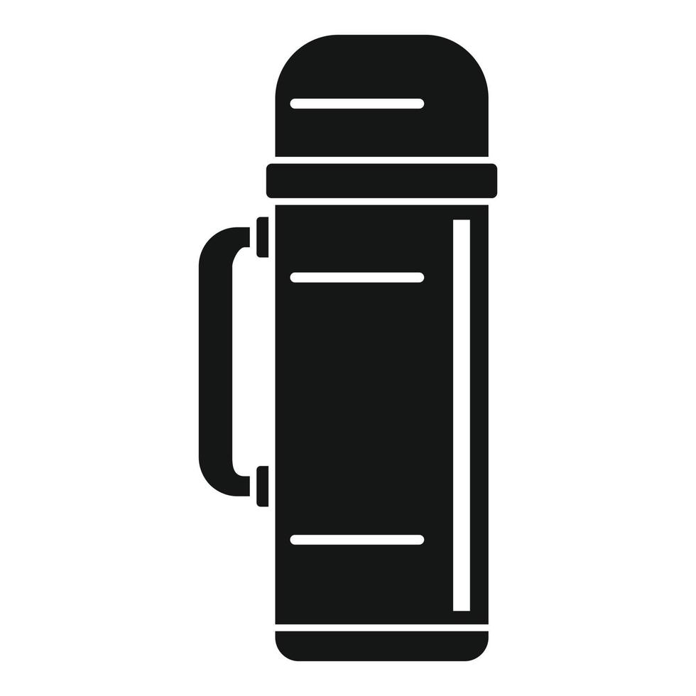 plast termo flaska ikon, enkel stil vektor
