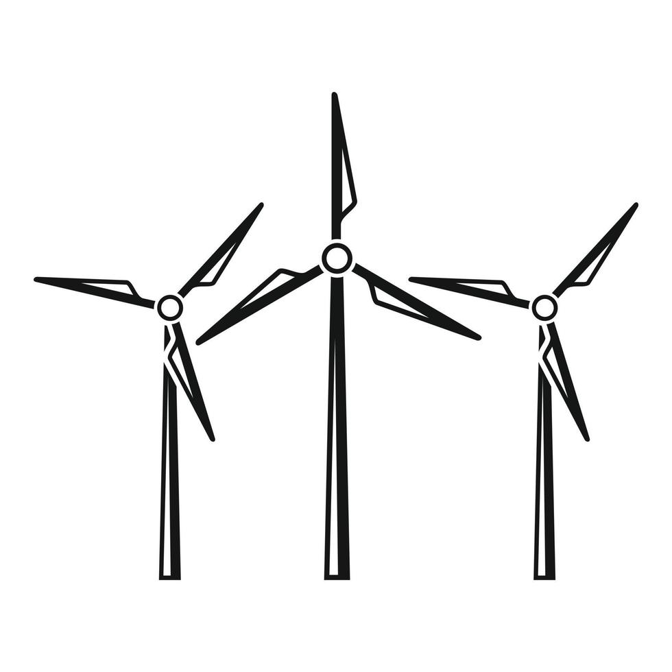 Innovation Power Turbine Symbol, einfacher Stil vektor