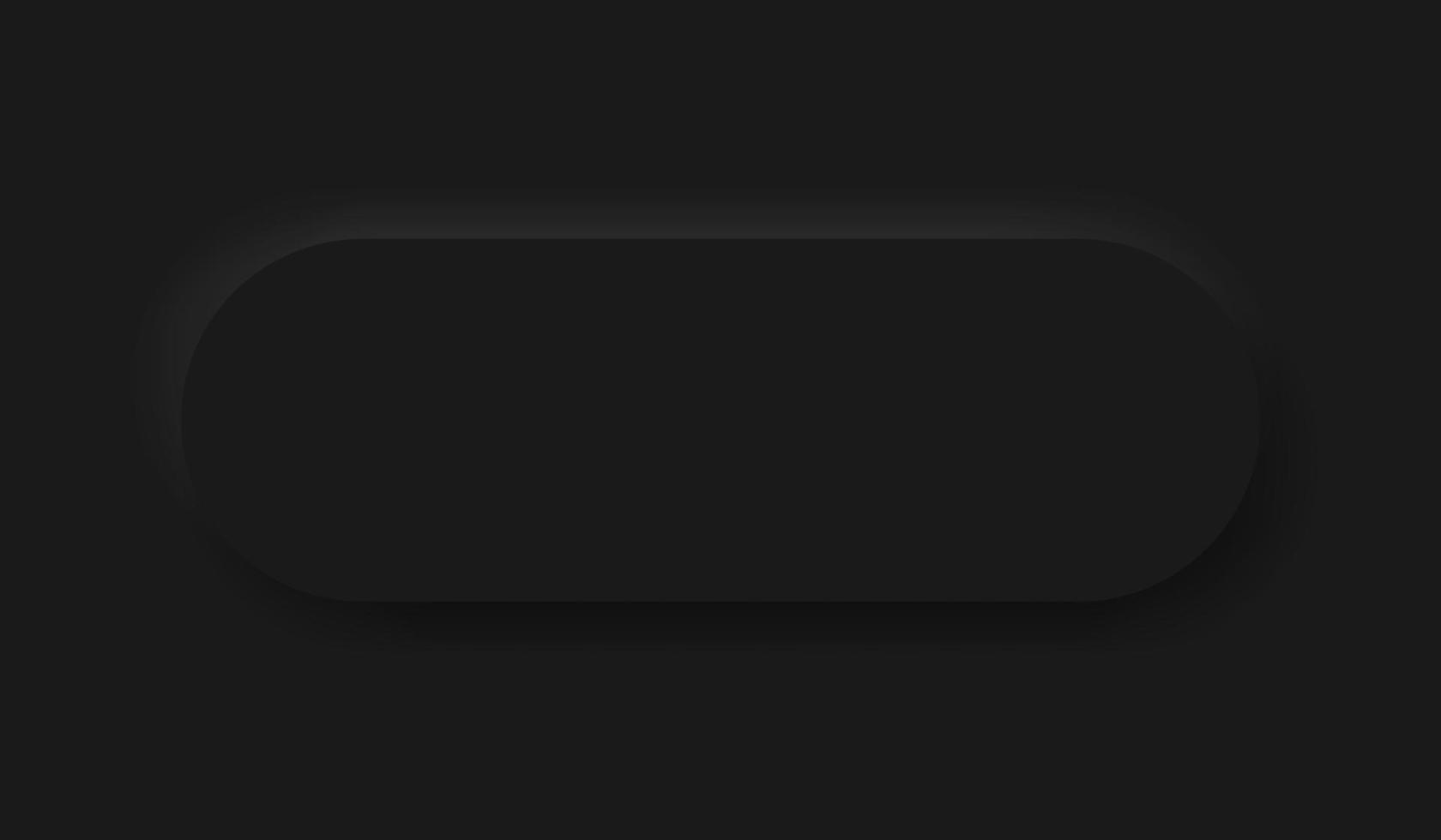 schwarzer neumorphismus weicher ui-entwurf für webdesign, anwendungs-ui und mehr, leerer knopf, vektor. vektor
