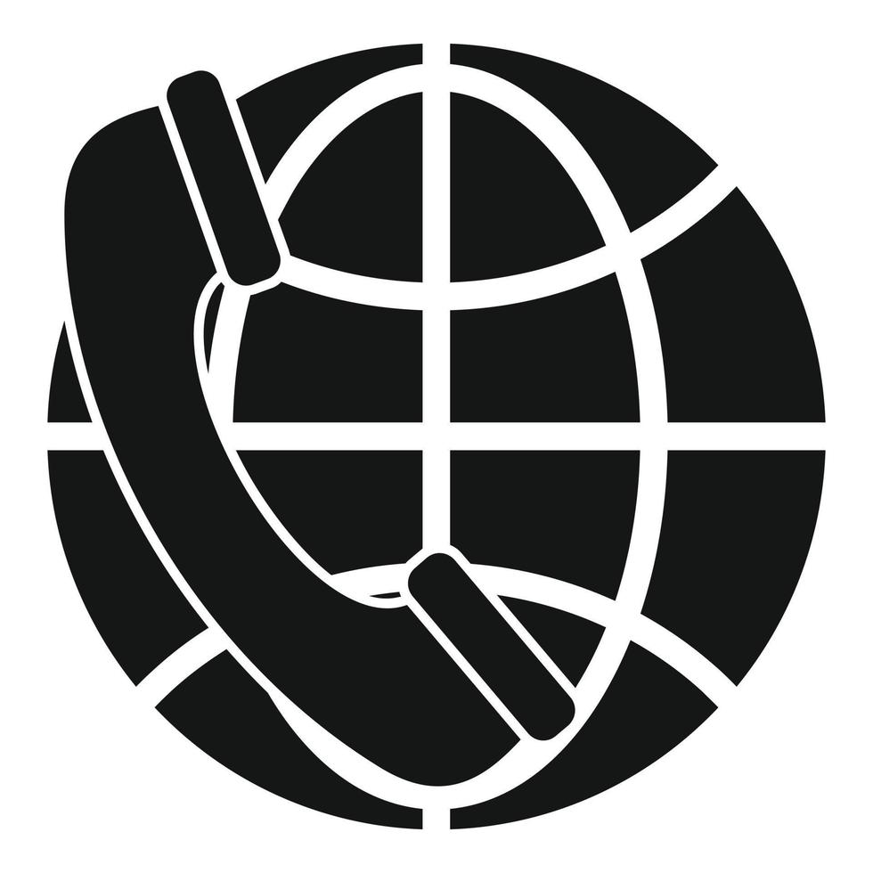 global ring upp Centrum ikon, enkel stil vektor