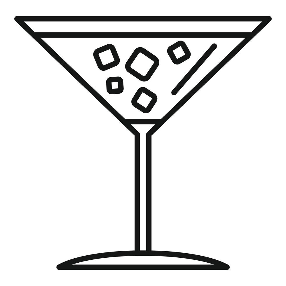margarita cocktail ikon, översikt stil vektor