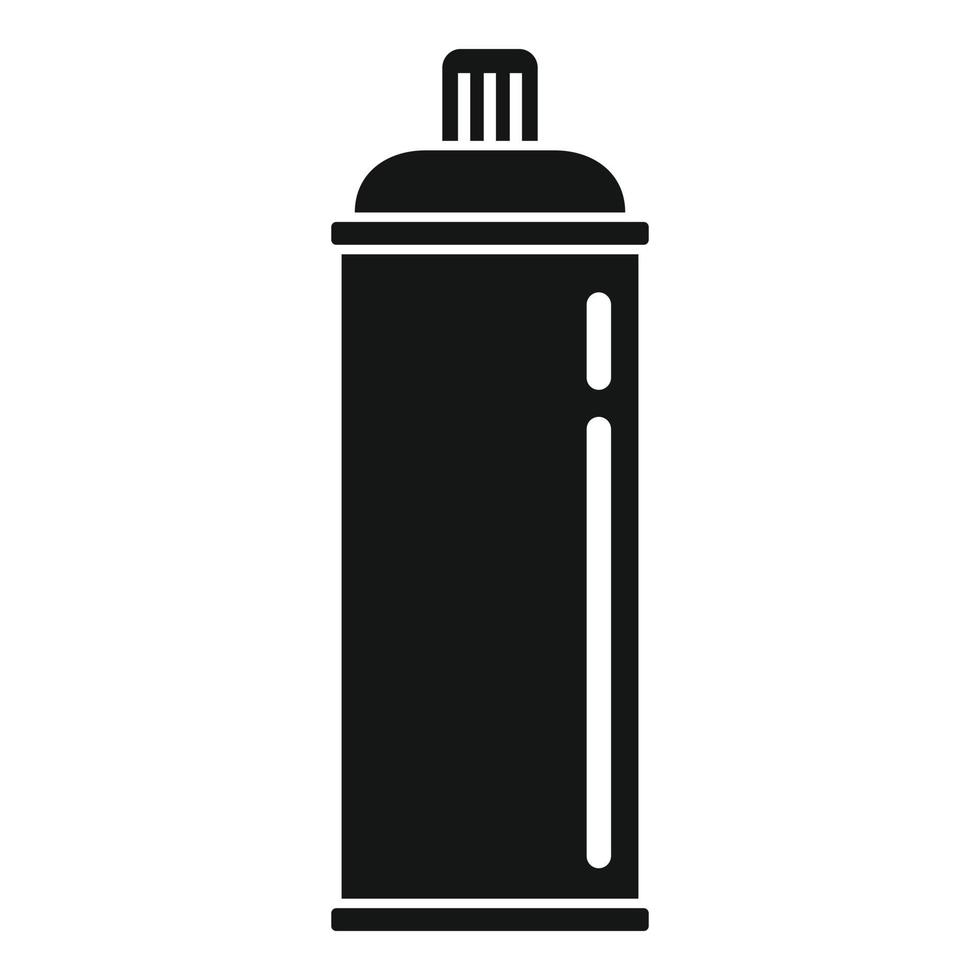 gas spray flaska ikon, enkel stil vektor