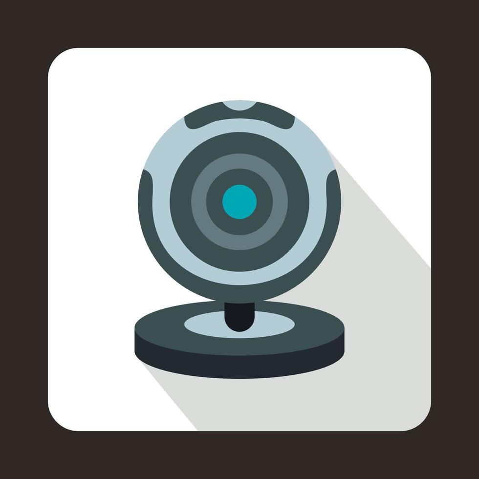 Webcam-Symbol im flachen Stil vektor