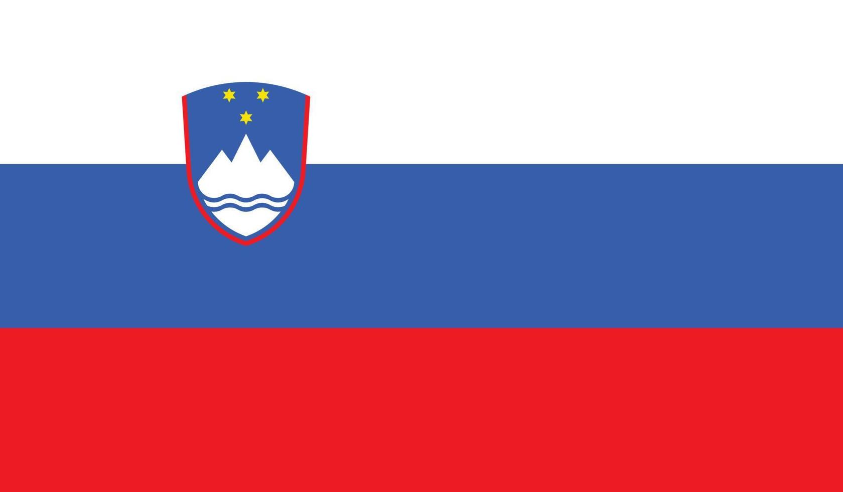 slovenien flagga bild vektor
