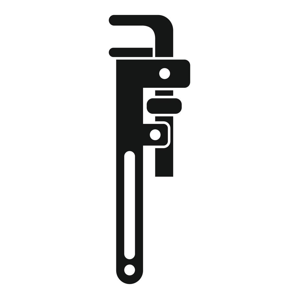 verstellbares Schraubenschlüssel-Symbol, einfacher Stil vektor