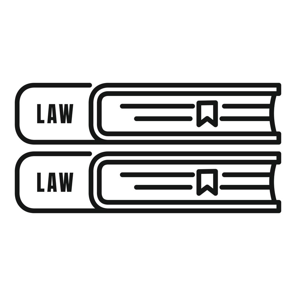 Gesetzbuchsymbol, Umrissstil vektor
