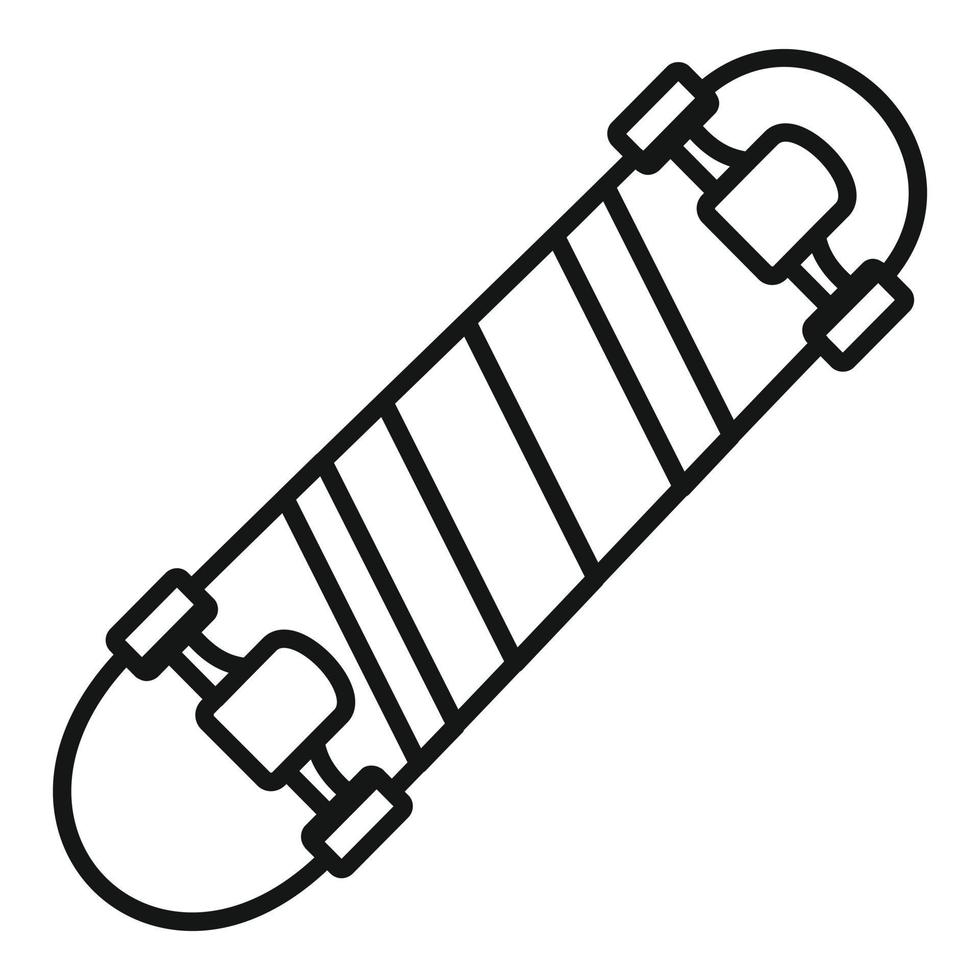 Straßen-modernes Skateboard-Symbol, Umrissstil vektor
