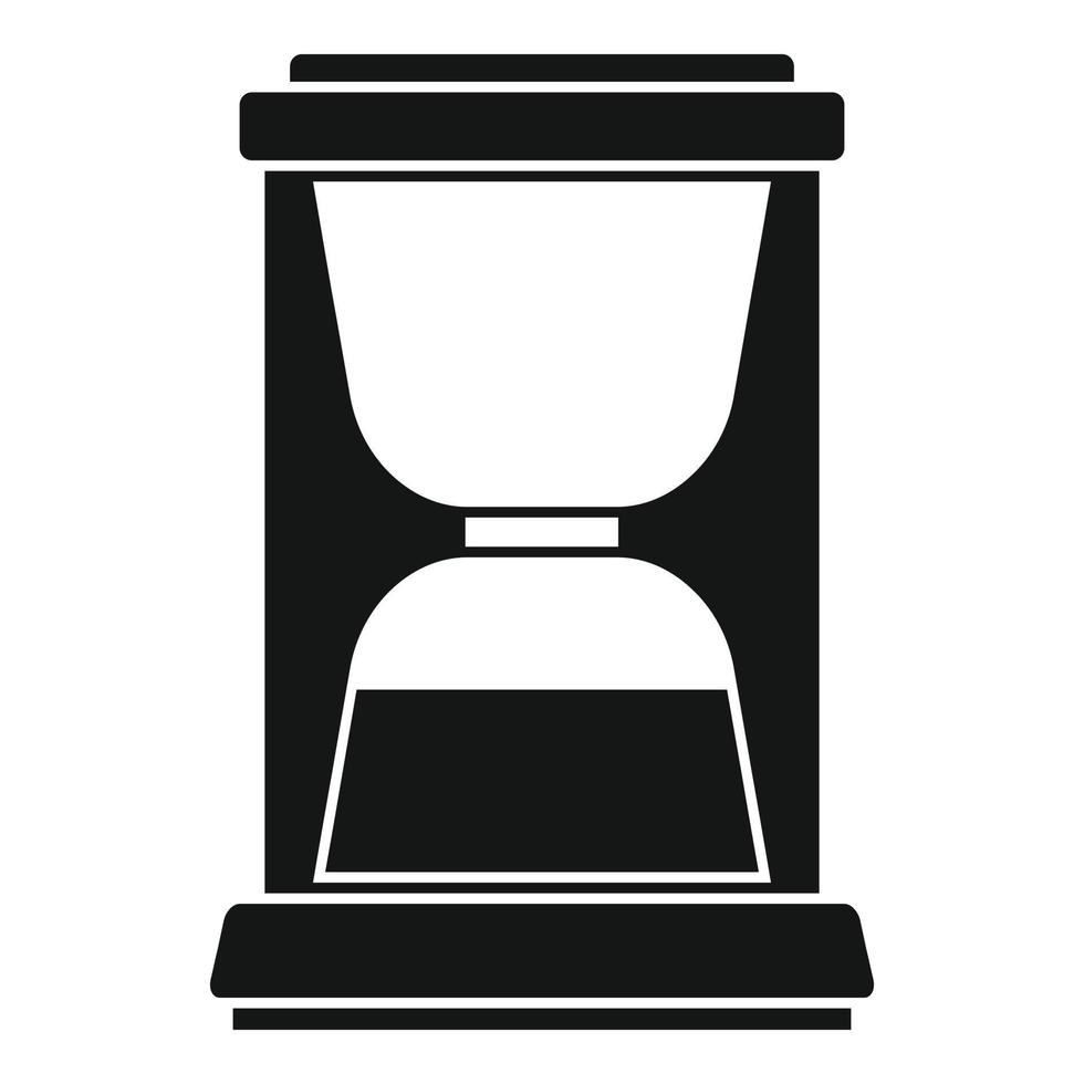 hållare kaffe maskin ikon, enkel stil vektor