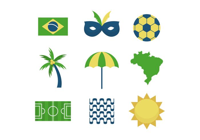 Freies Brasilien Vektor-Icons vektor