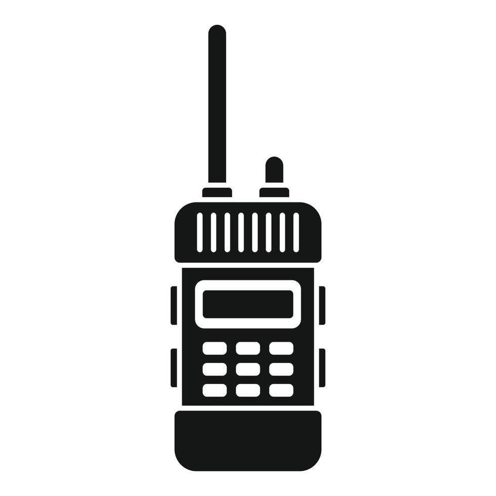 walkie prat sätt ikon, enkel stil vektor