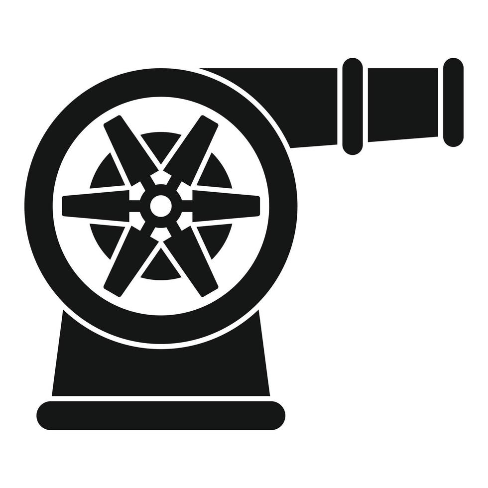 Auto-Turbo-Fan-Symbol, einfacher Stil vektor