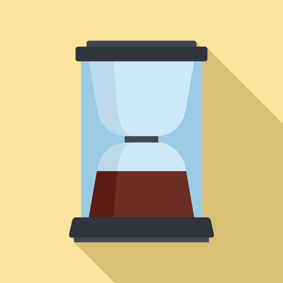 hållare kaffe maskin ikon, platt stil vektor
