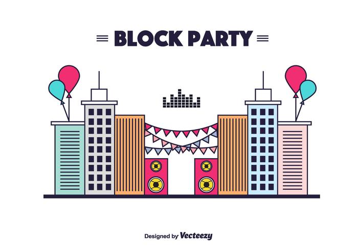 Block Party Vector Bakgrund