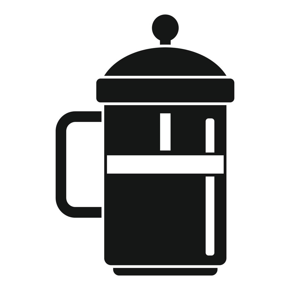 kaffe Tryck ikon, enkel stil vektor
