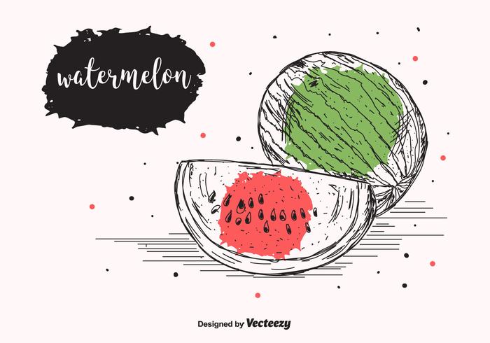 Vattenmelon Vector Bakgrund