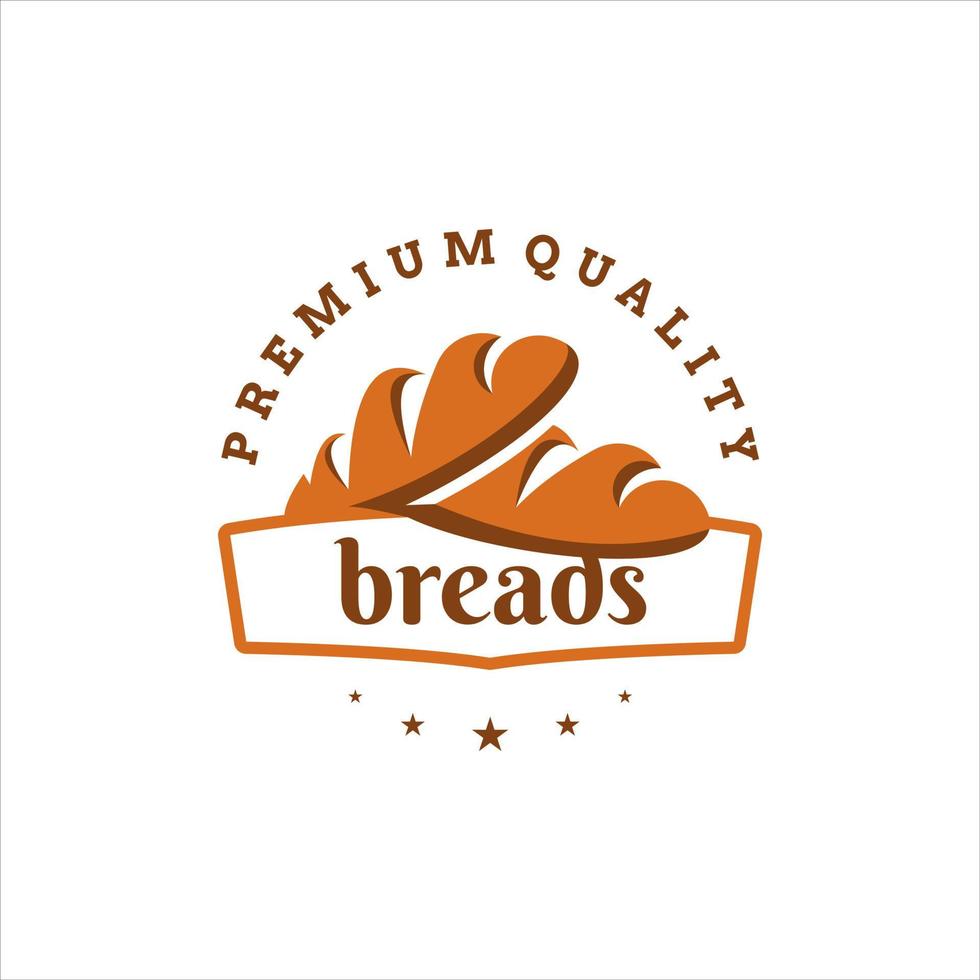 bageri logotyp design baka bröd vektor