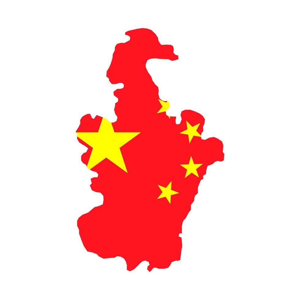 tianjin Karta, administrativ uppdelningar av Kina. vektor illustration.
