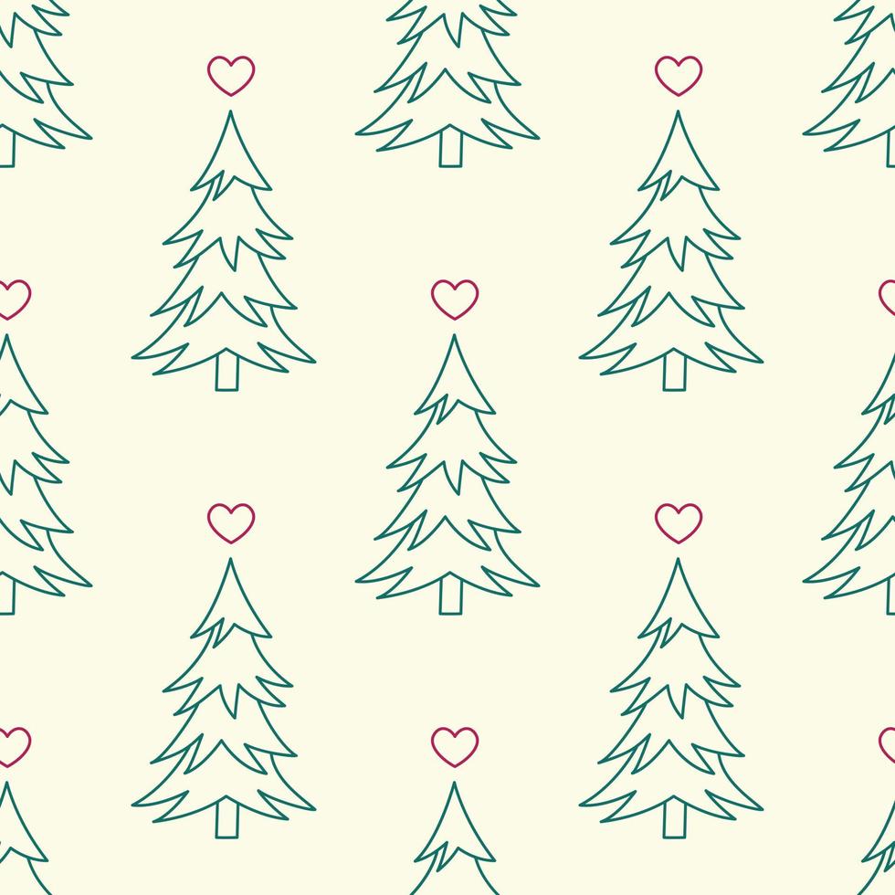 jul träd vektor upprepa mönster