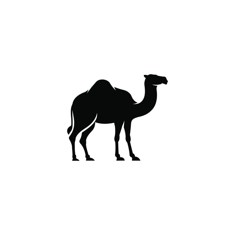 kamel enkel platt ikon vektor