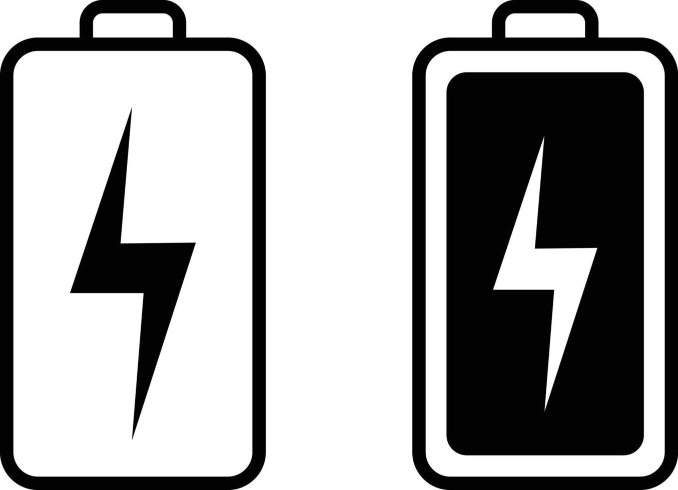 Batteriesymbole gesetzt. Batterie-gsm-Icon-Set. Symbol für die Ladezustandsanzeige des Akkus. Batterieenergie ausgleichen. satz von symbolvektoren für die anzeige des ladezustands der batterie vektor