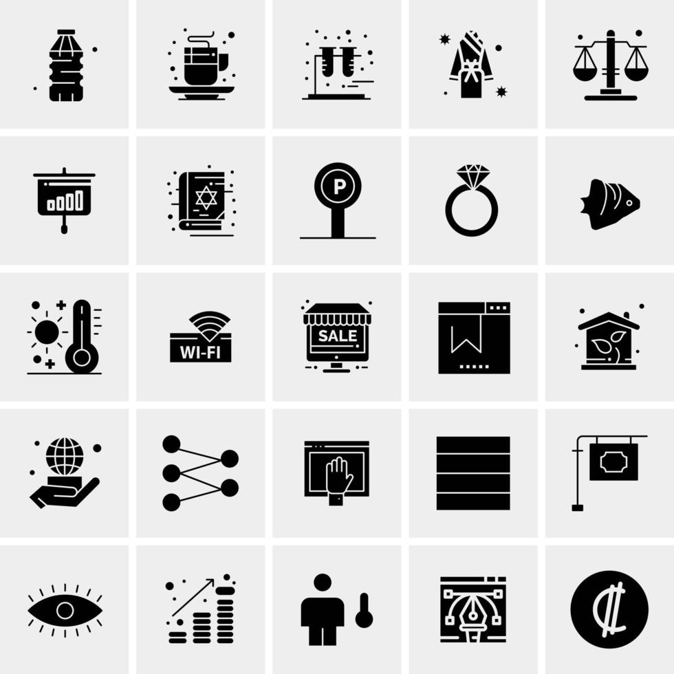 25 universelle Business-Icons Vektor kreative Icon-Illustration zur Verwendung in Web- und Mobilprojekten