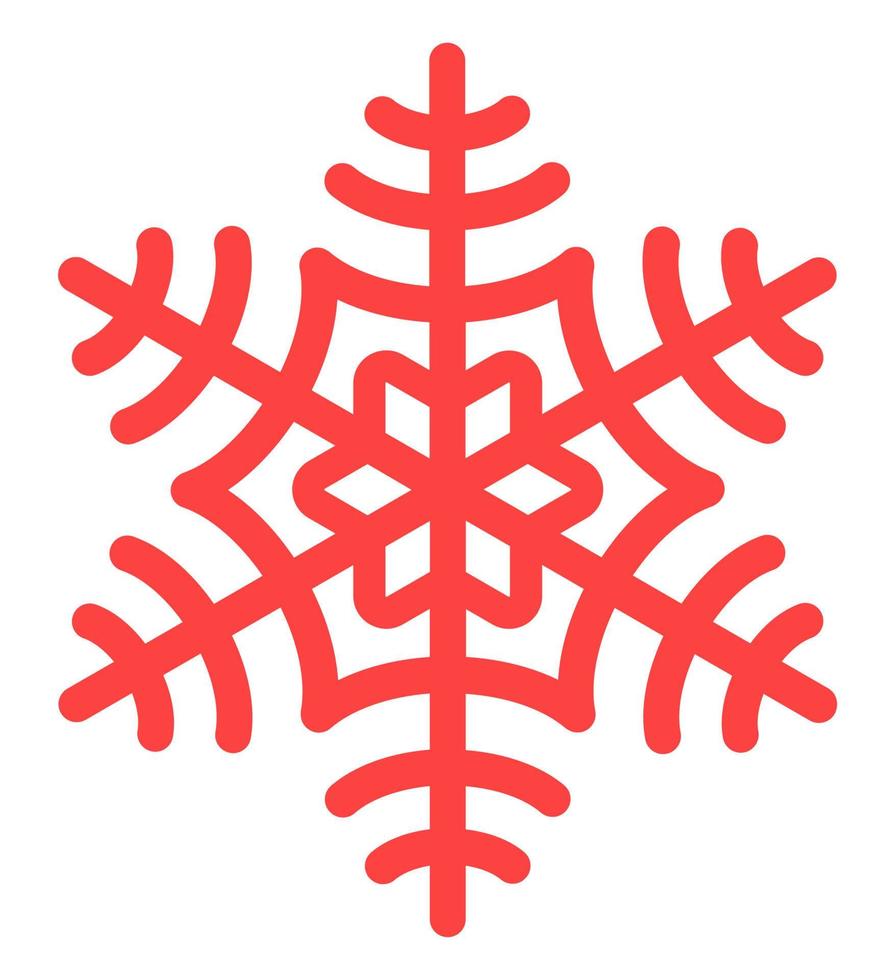 snöflinga platt ikon isolerat. jul snöflinga platt illustration isolerat. festlig vektor dekorativ element