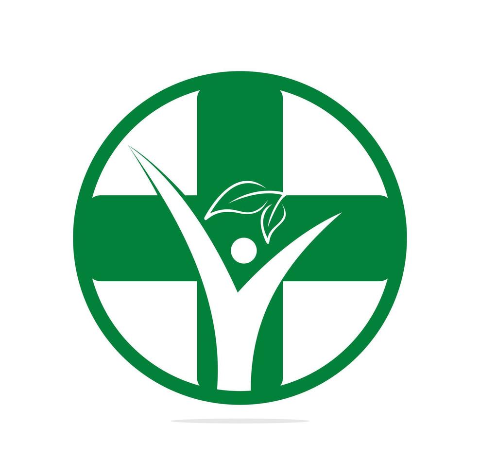 logotyp för de klinik, farmaceutisk company.cross hälsa begrepp logotyp av de familj läkare, först hjälpa. hälsa och medicinsk skåp. vektor