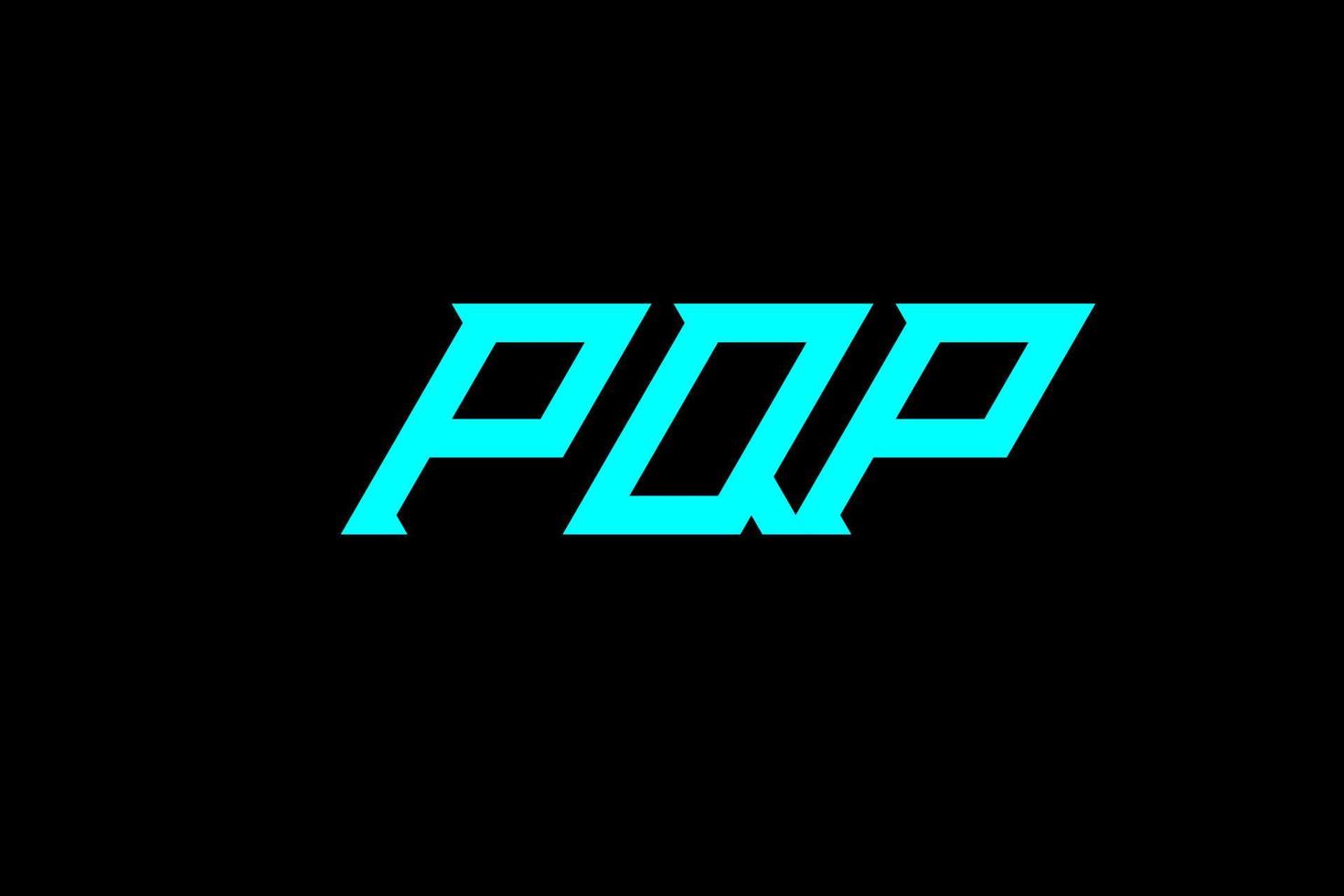 pqp-Buchstaben- und Alphabet-Logo-Design vektor