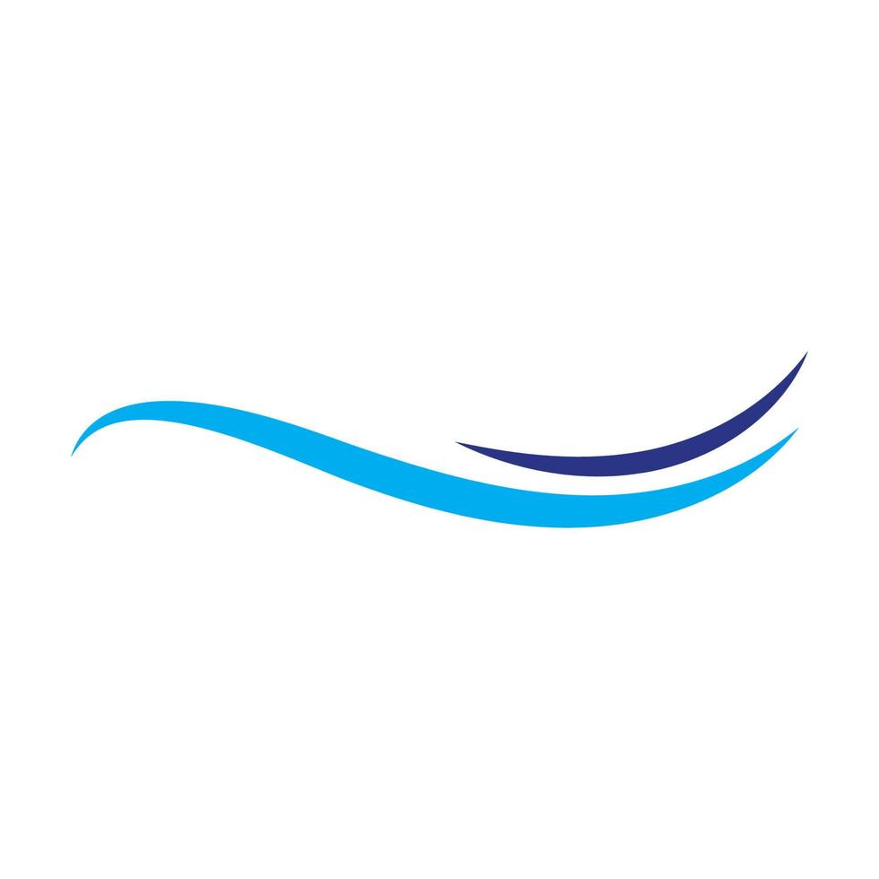Wasserwellen-Logo-Design vektor