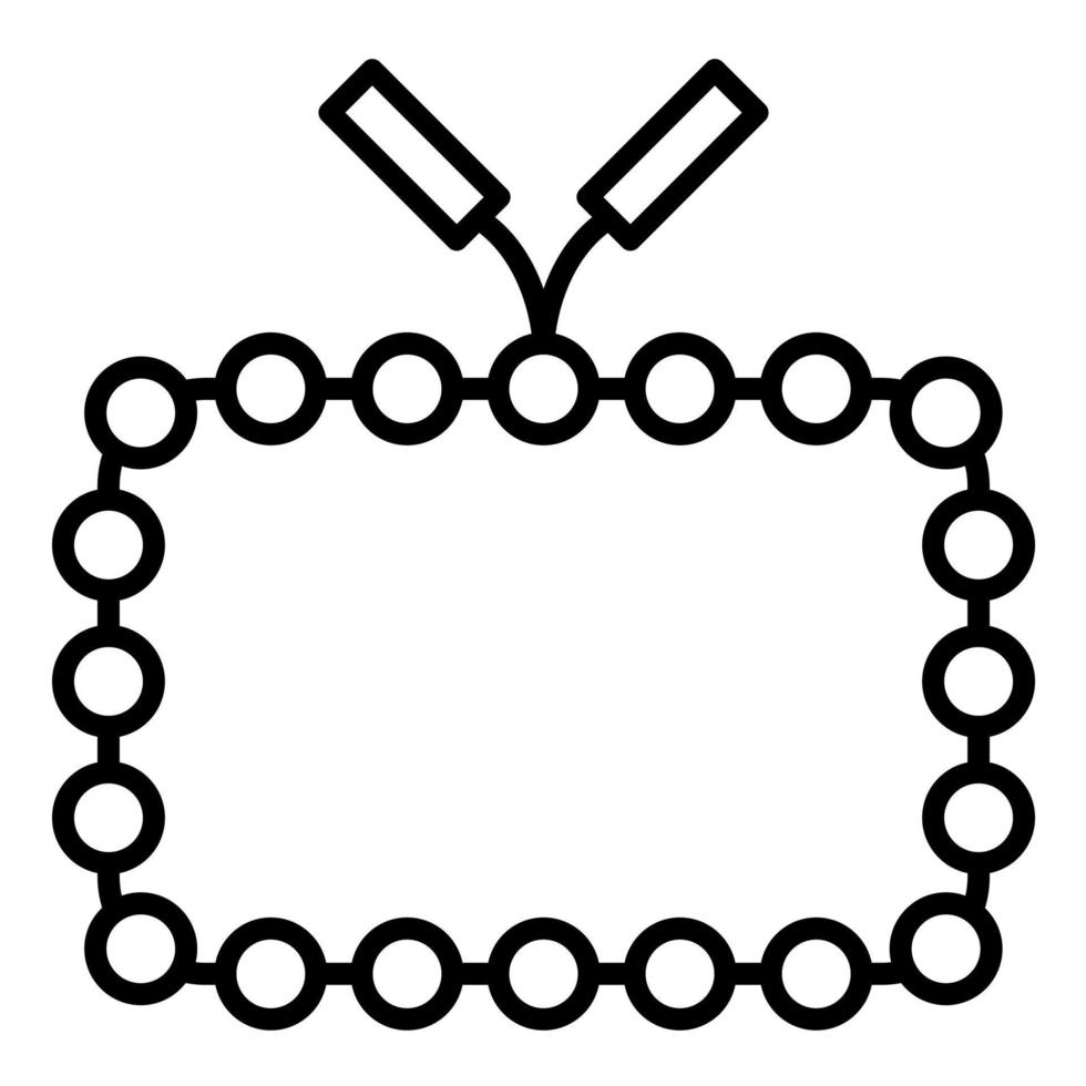 Symbol für die Perlenlinie vektor