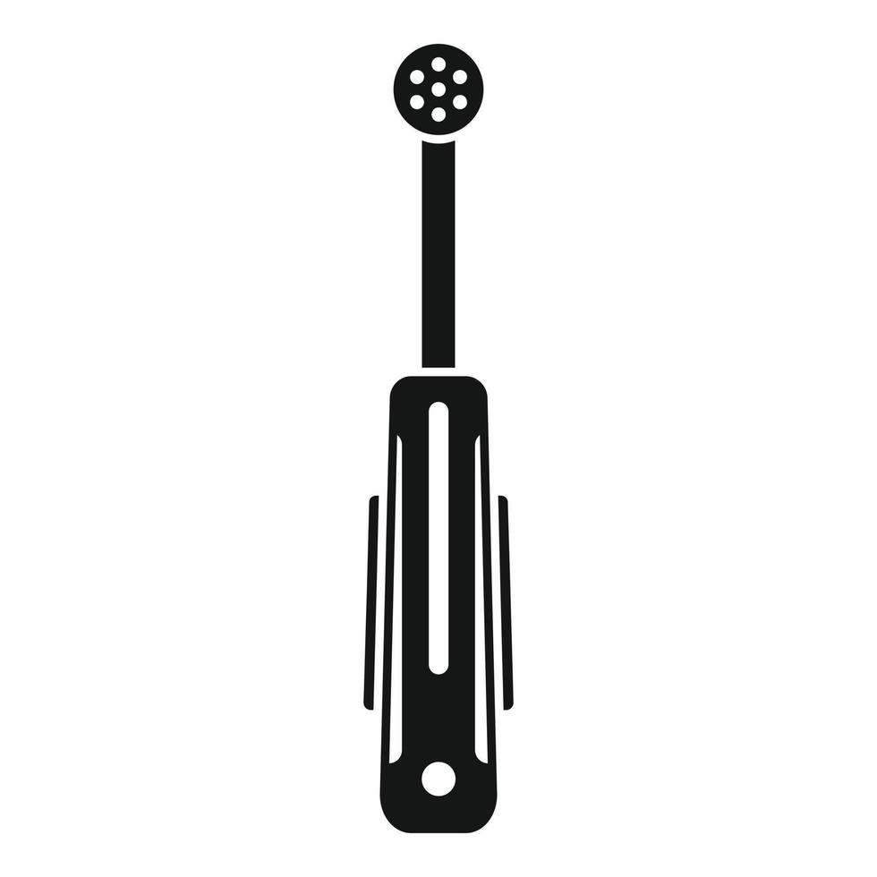 Symbol für elektrische Zahnbürstengeräte, einfacher Stil vektor