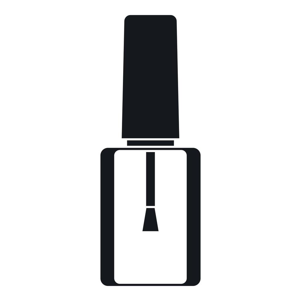 Symbol für Nagellackflasche, einfacher Stil vektor