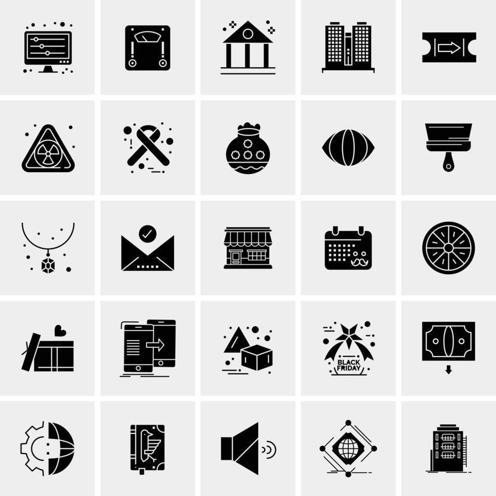 25 universelle Business-Icons Vektor kreative Icon-Illustration zur Verwendung in Web- und Mobilprojekten