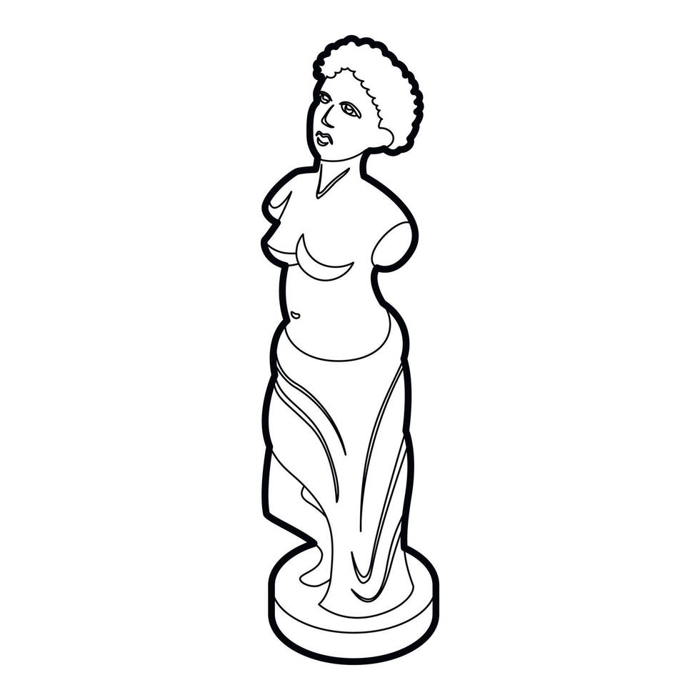 staty ikon i översikt stil vektor