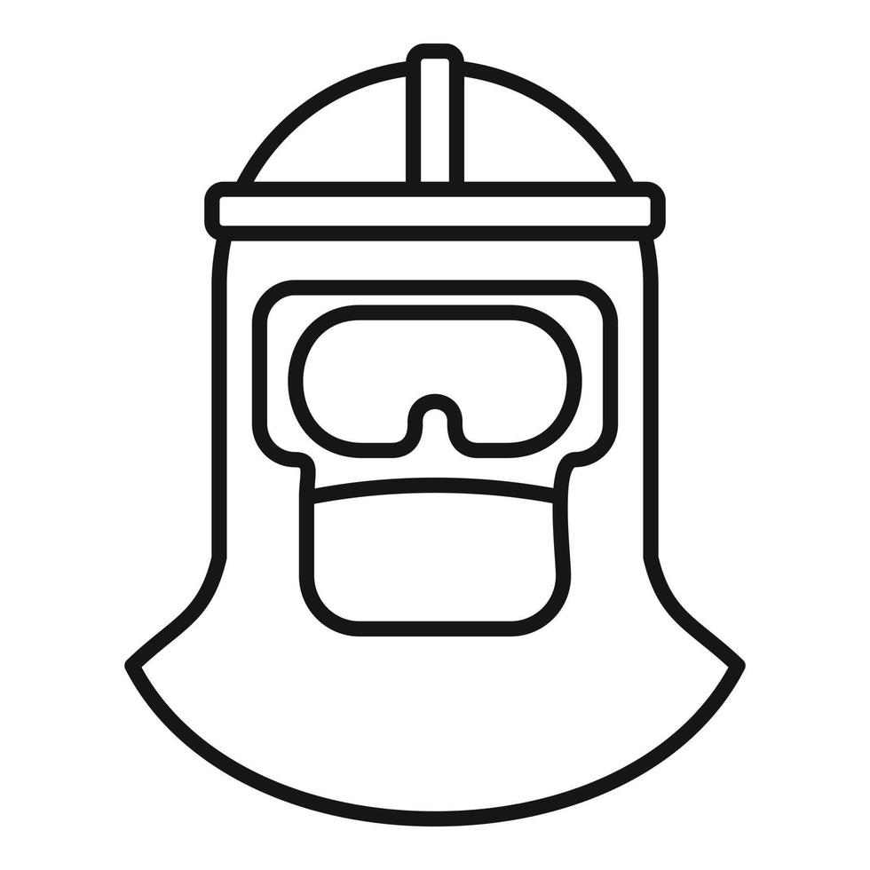 coronavirus skydd kostym ikon, översikt stil vektor